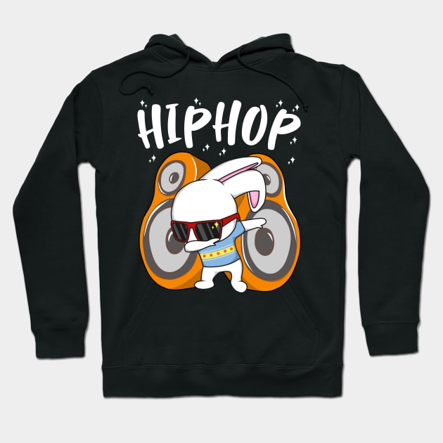 Hip Hop Dabbing Easter Bunny Hoodie by BadDesignCo